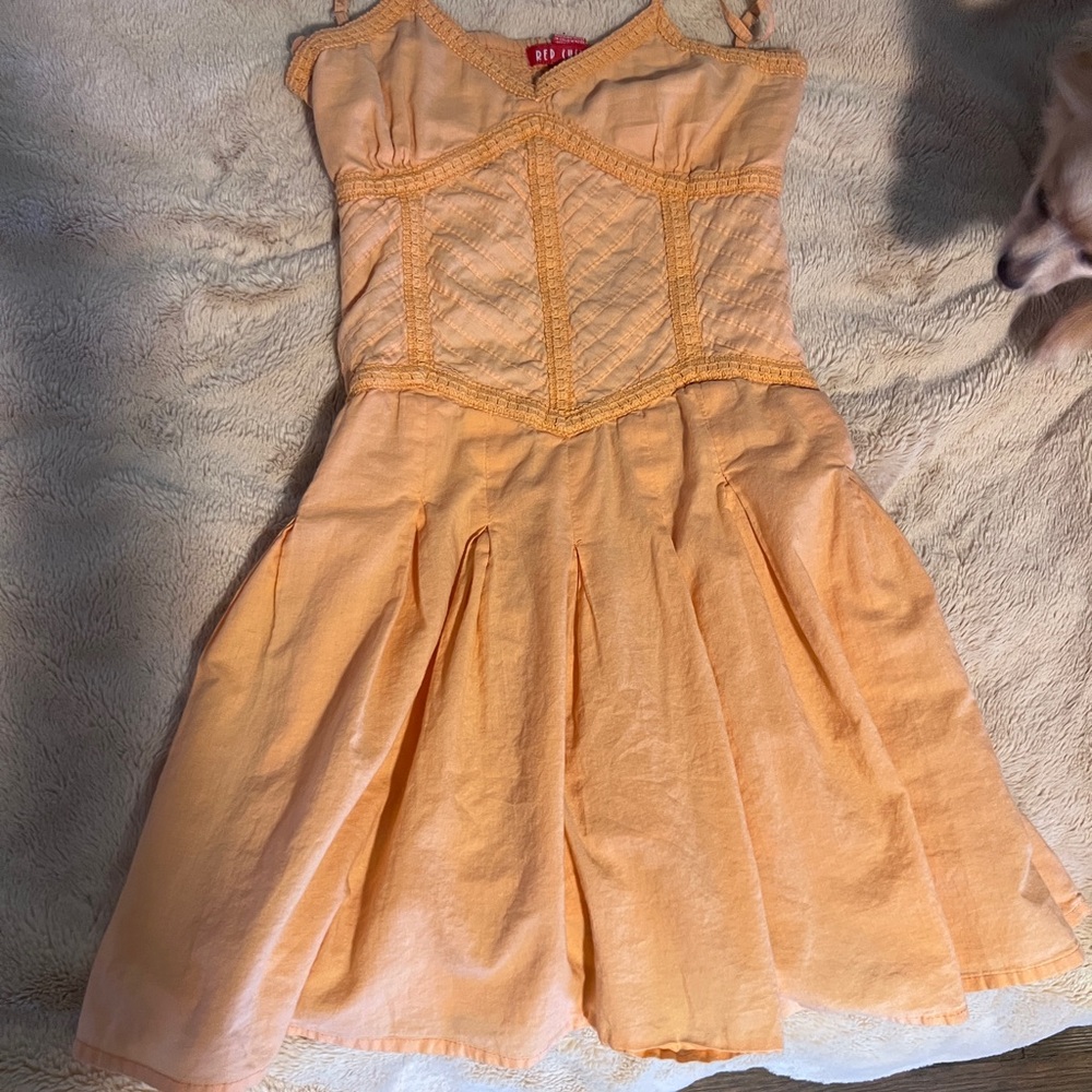 Orange Sleeveless Dress